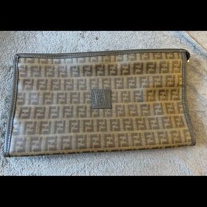 Fendi Logo Clutch. Authentic. No wear. No stains. No odors.